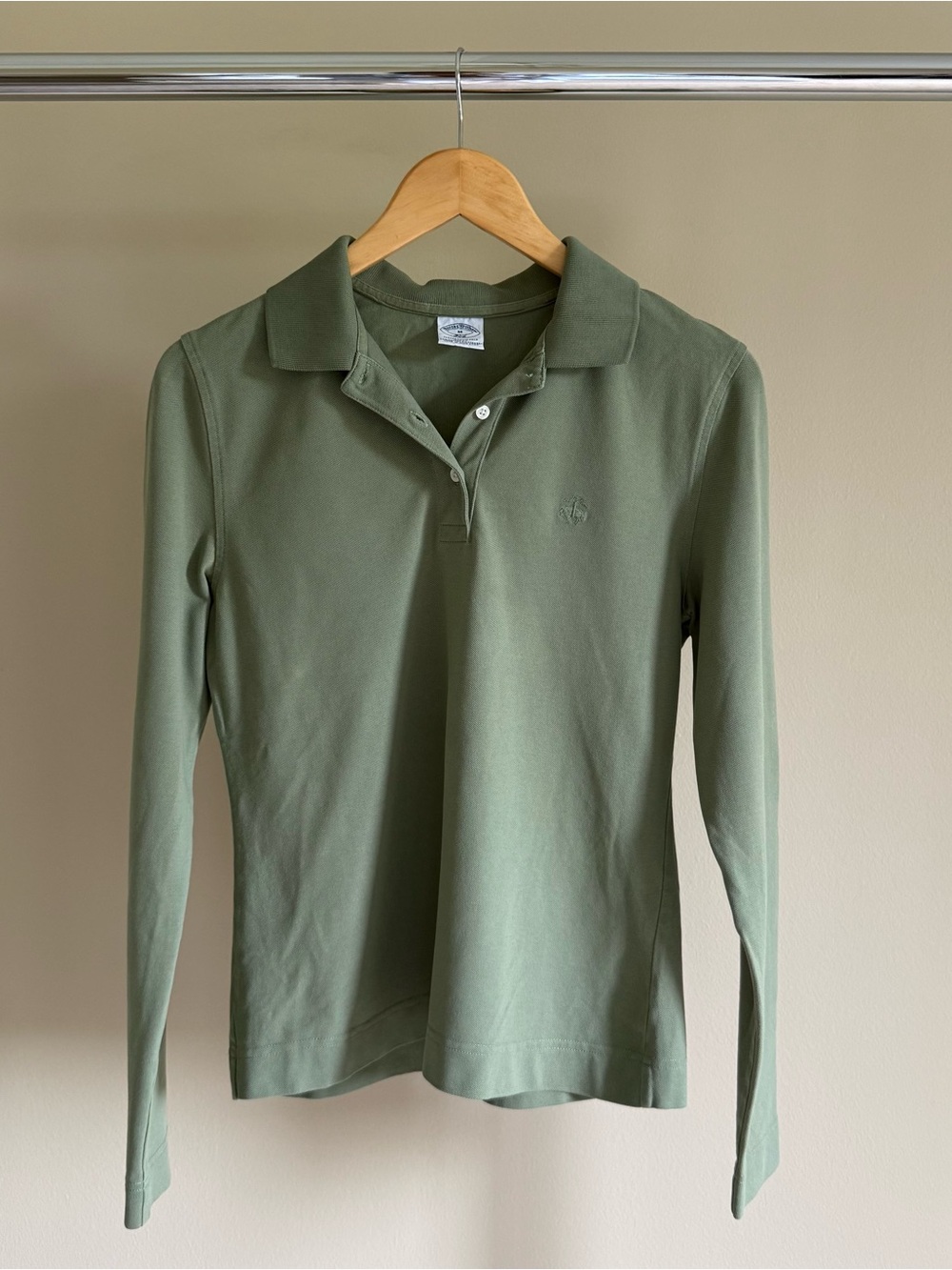 Brooks Brothers Performance Polo - Slim Fit - Light Olive